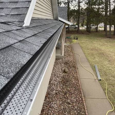 Finished seamless gutters